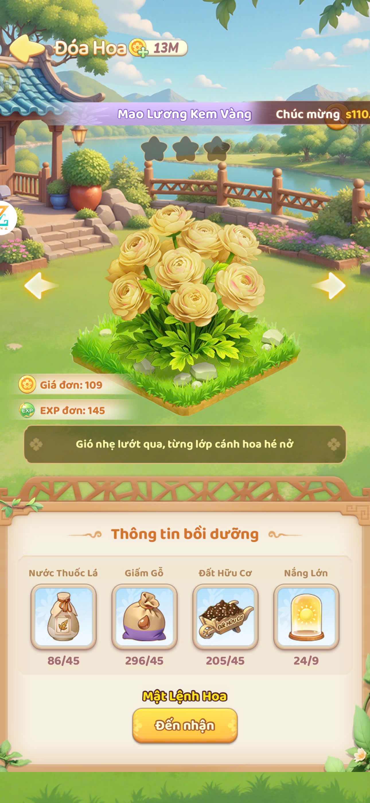 Mao lương kem vàng
